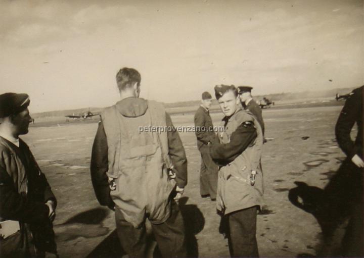Peter Provenzano Photo Album Image_copy_016.jpg - "On the Tarmac".  RAF Station Sealand, October 1940.